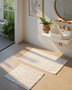 Mijölnir Rabbit - Ecru Juego de alfombrillas de baño de 2 piezas